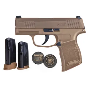 SIG SAUER P365 NRA 9mm 3.1" Coyote Tan PVD 10rd OR