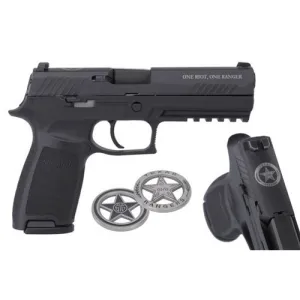 SIG SAUER P320 Texas Ranger Edition 9mm 4.7" 17rd Pistol w/ Night sights, TXR Serial, & Coin