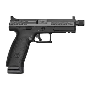 CZ-USA P-10 Full Size 9mm 5.1" 21rd Pistol w/ Threaded Barrel & Suppressor Height Sights - Black