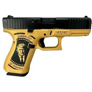 GLOCK G19 TRUMP GOLDEN AGE 9mm 4" 15rd - Gold & Black