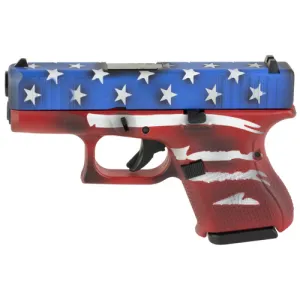 GLOCK G26 G5 Sub-Compact 9mm 3.43" 10rd Pistol - Red / White / Blue