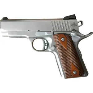 ROCK ISLAND M1911 CS 45 ACP 3.6" 7rd Pistol - Stainless / Wood Grips