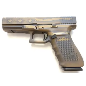 GLOCK G21 G4 45ACP 4.6" 13rd Pistol | Battle Worn Bronze Flag