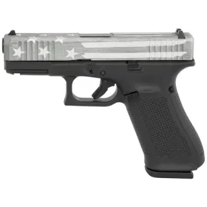 GLOCK G45 G5 9mm 4.02" 17rd Semi-Auto Pistol - Gray Battle Worn Flag Cerakote Steel