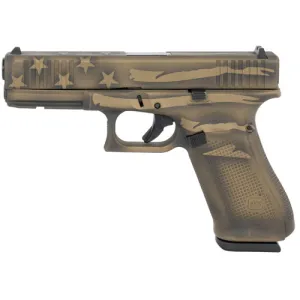 GLOCK G22 G5 40 S&W 4.49" 15rd Pistol - Coyote Battle Worn Flag Cerakote