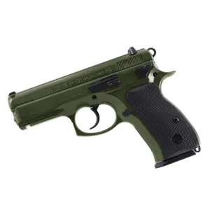 CZ-USA 75 P-01 9mm 3.8" 14rd Pistol - OD Green / Rubber Grips
