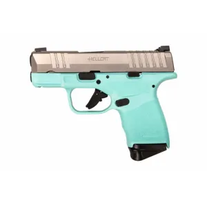 SPRINGFIELD Hellcat 9mm 3'' 13rd Semi-Auto Pistol - Robin Egg Blue / Stainless