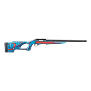 RUGER 10/22 USA Shooting 2024 22LR 18" 10rd Semi-Auto Rifle w/ Heavy Barrel | Blue & Red Laminate