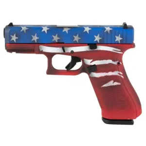 GLOCK G45 9mm 4.02" 17rd Pistol | Red, White & Blue Battleworn US Flag