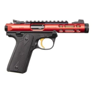 RUGER MKIV 22/45 Lite 22 LR 4.40" Red Anodized 10rd