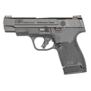 SMITH & WESSON PCA(R) M&P 9 Shield Plus 9mm 4" 13rd Pistol w/ Fiber Optic Sights - Black