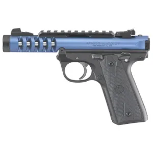 RUGER Mark IV 22/45 Lite 22LR 4.4" 10rd Pistol w/ Threaded Barrel - Blue