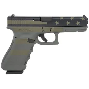 GLOCK G22 G3 40SW 4.49" 15 Pistol - Grey Operator Flag Cerakote