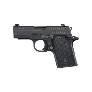 SIG SAUER P938 9mm 3" NIitron Blk Contrast Sights Poly 6rd
