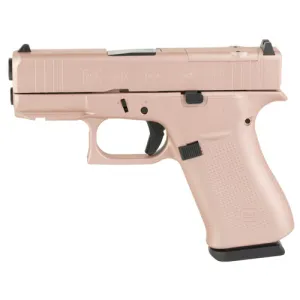GLOCK G43x MOS 9mm 3.41" 10rd Optic Ready Pistol | Rose Gold