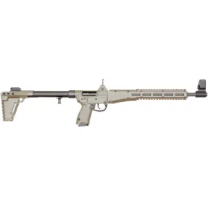 KELTEC Sub-2000 G2 9mm 16.1" 15rd Semi-Auto Rifle w/ Folding Stock - Glock 19 Mag - FDE / Black
