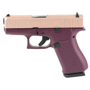 GLOCK G43X 9mm 3.41" 10rd Pistol | Black Cherry w/ Rose Gold Slide