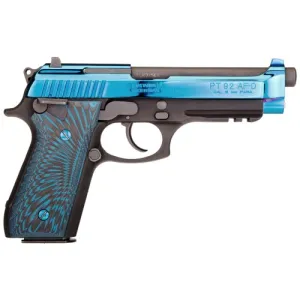 TAURUS 92 Polished Blue PVD Slide w/ G10 Grips