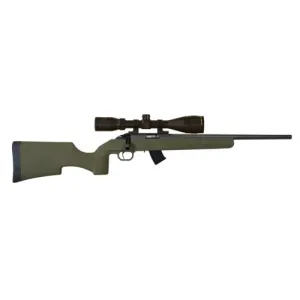 HOWA M1100 Rimfire 22 LR 18" 10rd Bolt Rifle w/ Scope - Green Tactical Varmint Stock