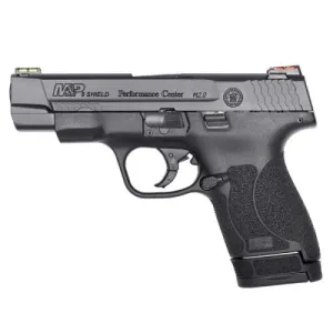 SMITH & WESSON PC 9 Shield M2.0 9mm 4" 8rd Pistol w/ Fiber Optic Sights - Black
