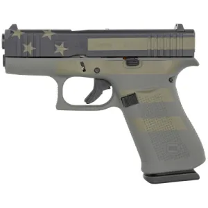 Glock G43X 9mm 3.41" 10rd Operator Flag Cerakote