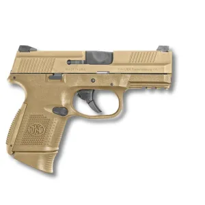 FN AMERICA FNS-9C 9mm 3.6" 12rd Fixed 3-Dot Sights FDE