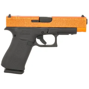 GLOCK G48 MOS Slim 9mm 4.17" 10rd Blk GMB/Orange Glitter