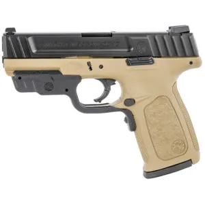 SMITH & WESSON SD 40SW 4" 14rd Pistol w/ Crimson Trace Red Laserguard - FDE / Black