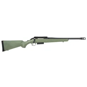 RUGER American Predator 450 Bushmaster 16.25" 4rd Bolt Rifle w/ Muzzle Break - Moss Green / Black