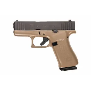 GLOCK G43X FS 9mm 10rd Black/ FDE Frame