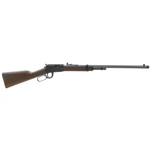HENRY FRONTIER 22 LR 24" 16rd Lever Action Rifle w/ Threaded Barrel - Black / Walnut