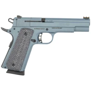 ROCK ISLAND M1911A1 FS 22 WMR 5" 14rd Pistol w/ Fiber Optic Sights - Blue Titanium | G10 Grips