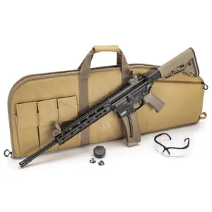 SMITH & WESSON M&P 15-22 .22LR 16.5" 25rd Semi-Auto AR15 Rifle - M-LOK - FDE Bundle
