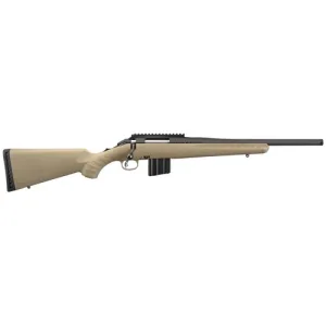 RUGER American Ranch Compact 350 Legend 16.38" 5rd Bolt Rifle w/ Threaded Barrel - Black / FDE
