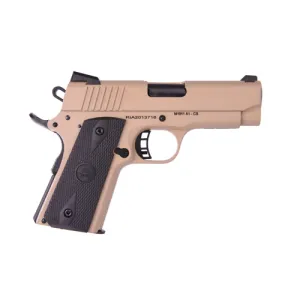 ROCK ISLAND M1911-A1 CS Tactical 9mm 3.5" 8rd Pistol - FDE