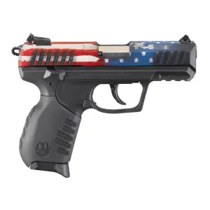 RUGER SR22 22LR 3.5" 10rd Pistol - Black w/ American Flag Slide