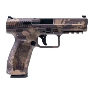 CANIK TP9SF 9mm 4.46" 18rd - Woodland Bronze Camo