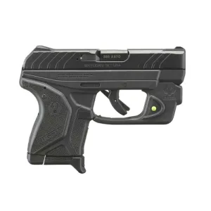 RUGER LCP II 380 ACP 2.8" 6rd Pistol w/ Viridian Green Laser - Black