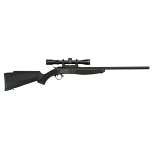 CVA Scout 35 Whelen 25" Single Shot Rifle + KnousPro 3-9x32 Scope | Black