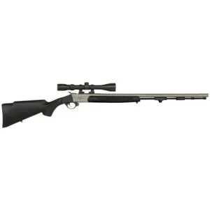 TRADITIONS Pursuit XT 45Cal 26" Muzzleloader w/ 3-9x40mm Scope - Stianless / Black