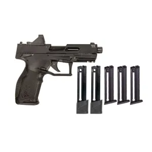 TAURUS TX22 T.O.R.O. 22LR 4.6" TB w/ 2x22rd + 3x16rd + Viridian RFX11 Green Dot - Black