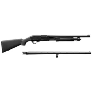 EAA Akkar Combo 12 Gauge 3" 18.5"/28" 5rd Pump Shotgun - Black Synthetic