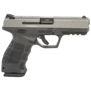 SAR USA SAR9 9mm 4.4" 17rd Pistol w/ Ambi Thumb Safety - Tungsten / Black