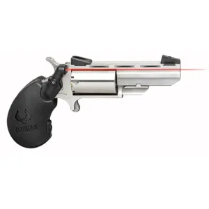 NAA Black Widow 22 Mag 2" 5rd Mini Revolver w/ Laser Grips - Stainless