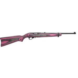 RUGER 10/22 Lipseys Exclusive 22LR 18.5" 10rd Semi-Auto Rifle | Pink & Black Laminate