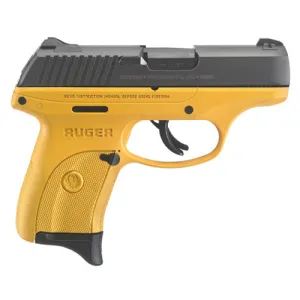 RUGER LC9S YelLow Frame/Grip 9mm 3.12" Blued 7rd