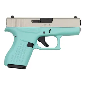 GLOCK G42 380ACP Robin Egg Blue Satin Alum