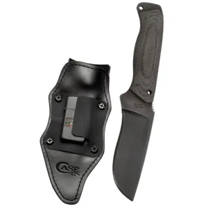 CASE KNIVES Case Winkler - Blk Canvas Lam Recurve Utility No.6