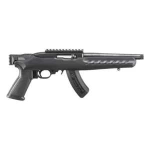 RUGER 22 Charger 22LR 10" 15rd Pistol w/ Threaded Barre + Bi-Podl | Black Synthetic