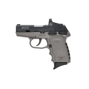 SCCY INDUSTRIES CPX1-CB 9mm 3.1" 10rd Pistol w/ Crimson Trace Red Dot - Grey / Black